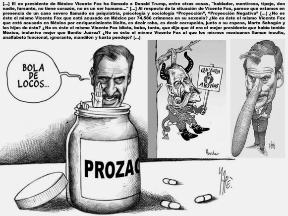FERNANDO ANTONIO RUANO FAXAS. MÉXICO, PAISOLOGÍA, IMAGOLOGÍA, POLÍTICA, POLÍTICOS, ELECCIONES, CORRUPCIÓN, VICENTE FOX, MARTA SAHAGÚN, BRIBIESCA, TRUMP