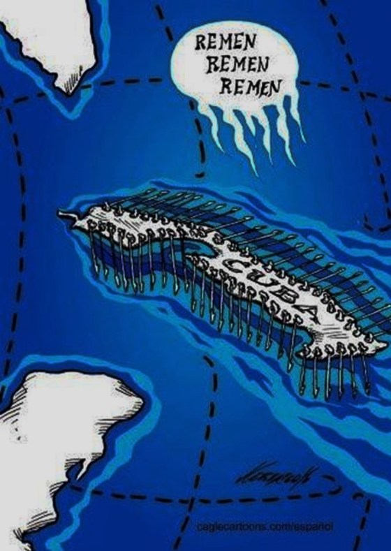 CAGLE CARTOON, CUBA, REMEN, REMEN, REMEN. CASTRO, DICTADURA, MIGRACIÓN, MIGRANTES, BALSEROS, DERECHOS HUMANOS, OBAMA, ELECCIONES