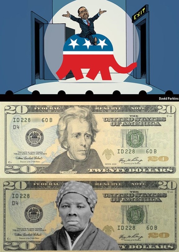 Ben Carson, Harriet Tubman, Andrew Jackson