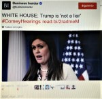 WHITE HOUSE,SARAH HUCKABEE,TRUMP IS NOT A LIAR. JAMES COMEY,FBI,CIA,PUTIN,RUSSIA,RUSIA,PATHOLOGICAL LIAR