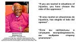 Fernando Antonio Ruano Faxas. Vatican, Vaticano. Desmond Tutu, Десмонд Туту. If you are neutral in situations of injustice, you have chosen the side of the&nbsp;oppressor