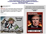 FERNANDO ANTONIO RUANO FAXAS. IMAGOLOGÍA. DONALD TRUMP IS THE WORLD’S MOST DANGEROUS MAN, EL HOMBRE MÁS PELIGROSO DEL MUNDO. PUERTO RICO, HURRICANE, HURACÁN, MARIA, CARMEN YULÍN&nbsp;CRUZ