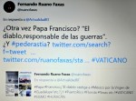 VATICANO, RELIGIONES, FANATISMO, PEDERASTIA, PEDOFILIA. PAPA FRANCISCO, EL DIABLO ES EL RESPONSABLE D ELAS GUERRAS. MÉXICO, MUERTOS,&nbsp;DESAPARECIDOS