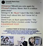 FERNANDO ANTONIO RUANO FAXAS. IMAGOLOGÍA. TRUMP, RACISM, BULLYING, FUNCTIONAL ILLITERACY IN THE WORKPLACE, ANALFABETISMO FUNCIONAL. OMAROSA, GEORGE H. W. BUSH, DAVID&nbsp;FRUM