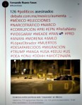 FERNANDO ANTONIO RUANO FAXAS. IMAGOLOGÍA, PAISOLOGÍA, MÉXICO, ELECCIONES, CORRUPCIÓN, NARCOTRÁFICO, MUERTOS, DESAPARECIDOS, 126 POLÍTICOS ASESINADOS EN PROCESO ELECTORAL 2018,&nbsp;TRUM