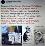 MÉXICO,ELECCIONES, LÓPEZ OBRADOR, AMLO, MORENA. Romero Deschamps, Salinas, Peña Nieto, Vicente FOX, Felipe Calderón, Zedillo, Beltrones, Genaro García Luna, Granier, Fernández de&nbsp;C
