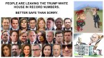 FERNANDO ANTONIO RUANO FAXAS. PEOPLE ARE LEAVING THE TRUMP WHITE HOUSE IN RECORD NUMBERS. BETTER SAFE THAN SORRY. LEADERSHIP, MANAGEMENT, OBAMA, HILLARY CLINTON, RUSSIA, PUTIN, MUELLER,&nbsp;ELECTION