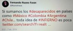 FERNANDO ANTONIO RUANO FAXAS. SI SUMAMOS LOS DESAPARECIDOS EN PAÍSES COMO MÉXICO, COLOMBIA, ARGENTINA, CHILE, ESPAÑA, CUBA, TODA IDEA DE INFIERNO ES POCA. MUERTOS, FOSAS COMUNES, ELECCIONES,&nbsp;CORRUPCIÓN